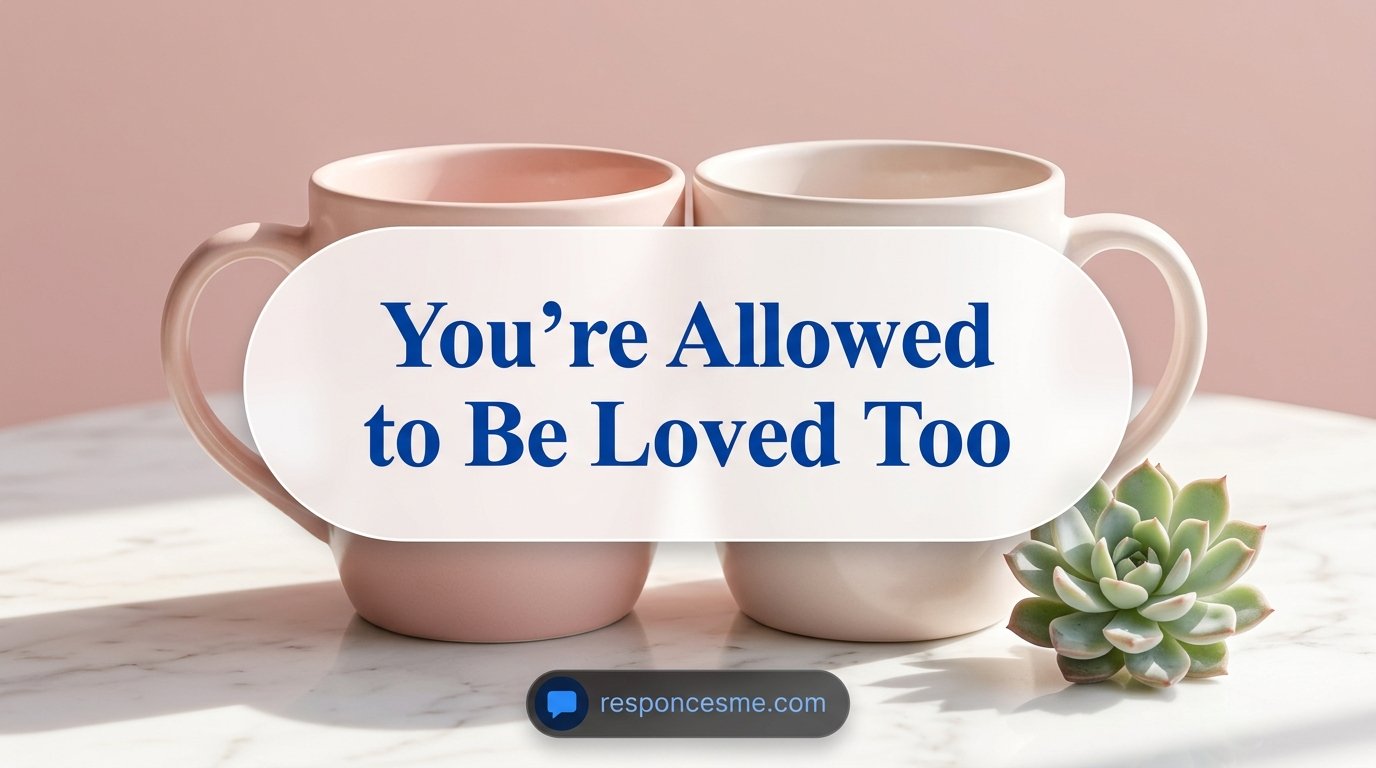 “You’re Allowed to Be Loved Too”