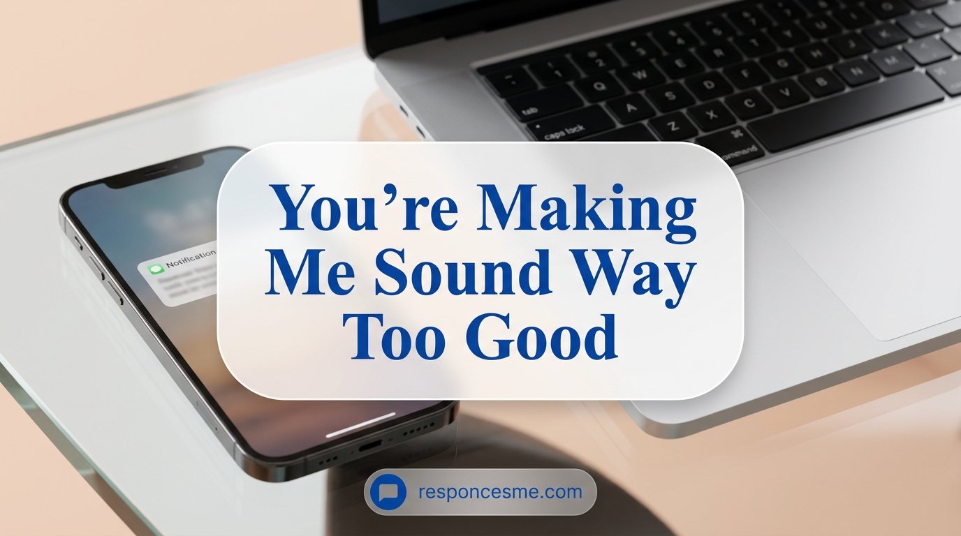 “You’re Making Me Sound Way Too Good”
